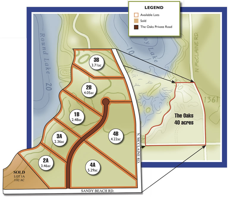 The Oaks Platt Map